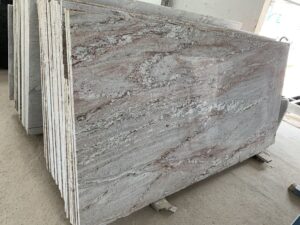 Burgundy White Granite