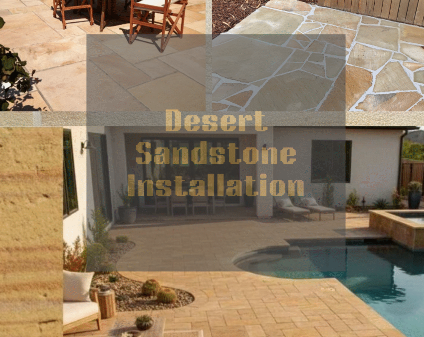 Desert Sandstone Installation process