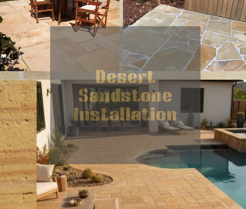 Desert Sandstone Installation process