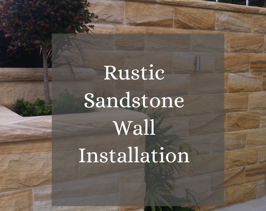 Rustic Sandstone Wall Installation in Riyadh banner