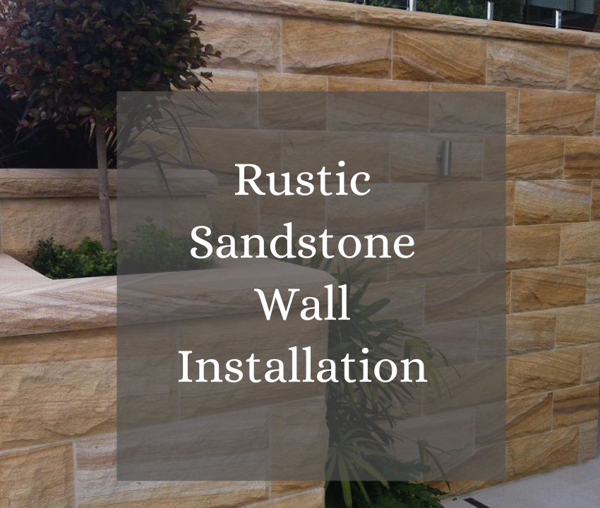 Rustic Sandstone Wall Installation in Riyadh banner