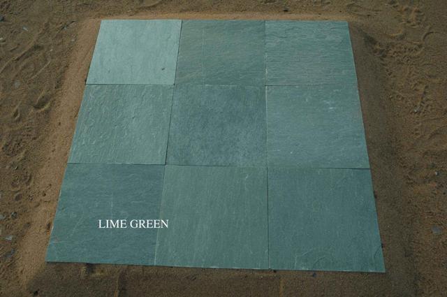 Lime Green Limestone Tiles